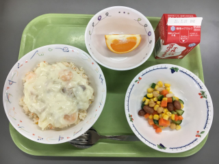 今日の給食 港区立青南小学校