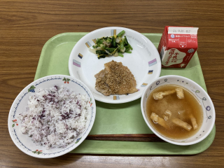 今日の給食 港区立青南小学校